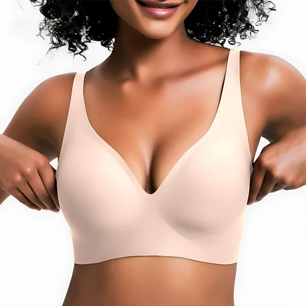 Jelly bra side-smoothing panel flattening armpit bulge