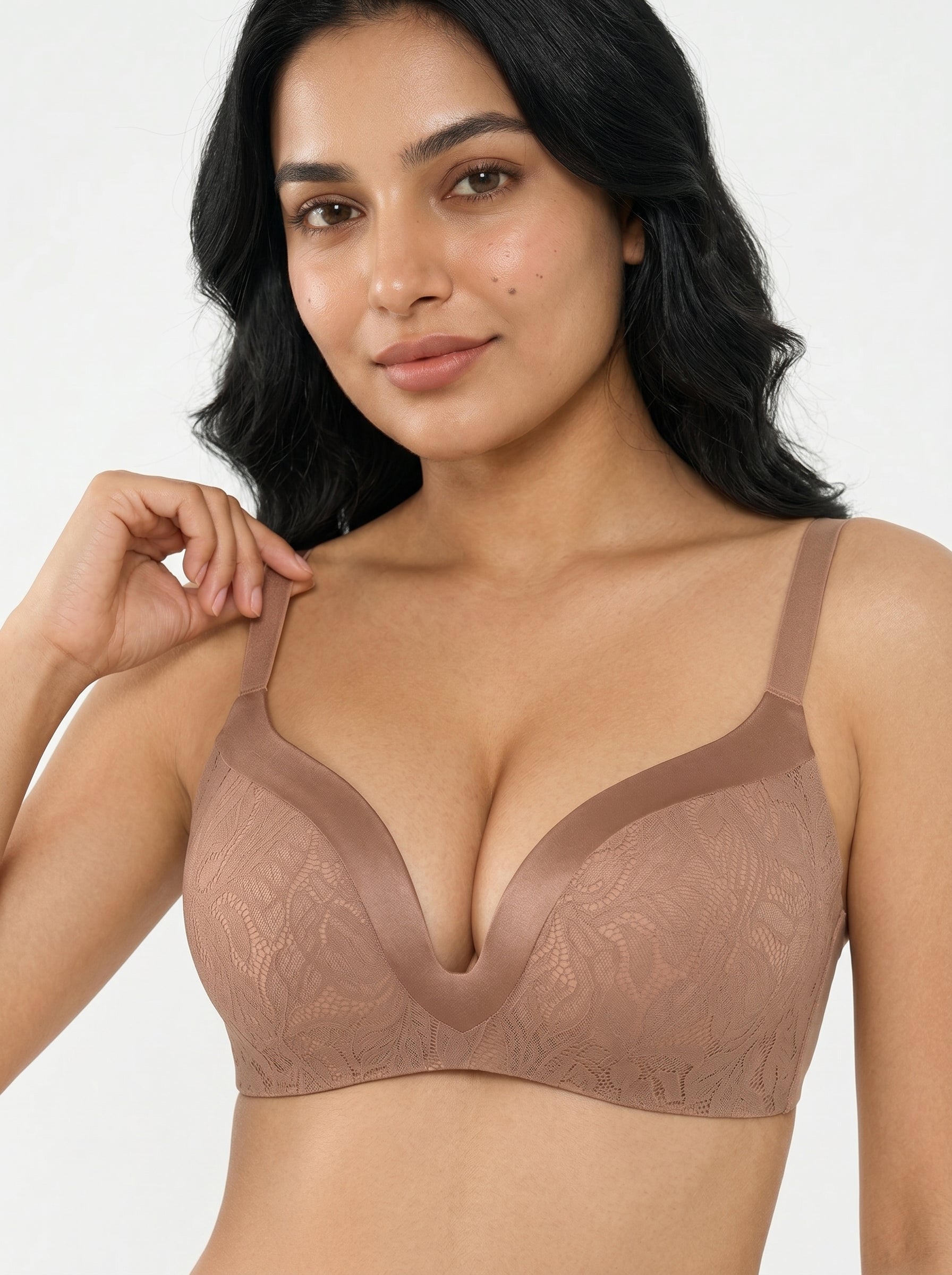 Lace Full Coverage Comfort Sculpting Plunge Bra
