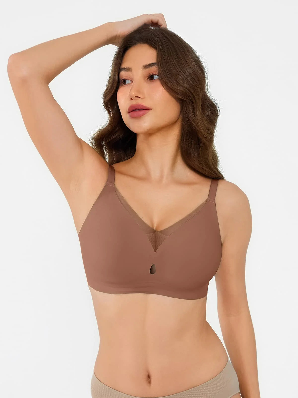 Seamless Breathable Contour Plunge Bra