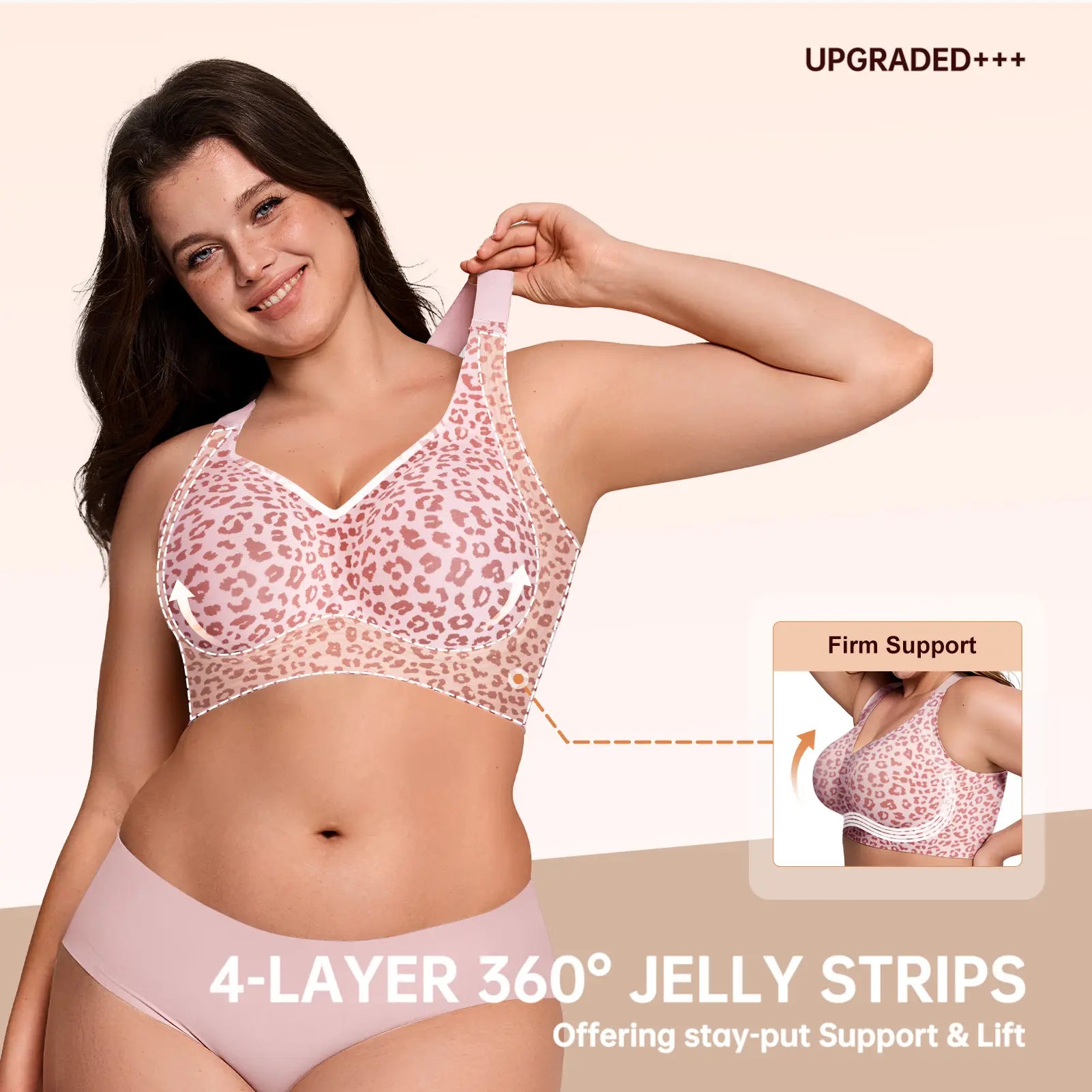 JellyLift Curve Full-Coverage Support Bra (Wide Bands)
