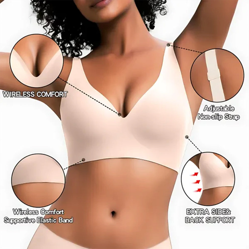 Bugario JellyLift jelly bra for women with 360 degree jelly strip support, no underwire