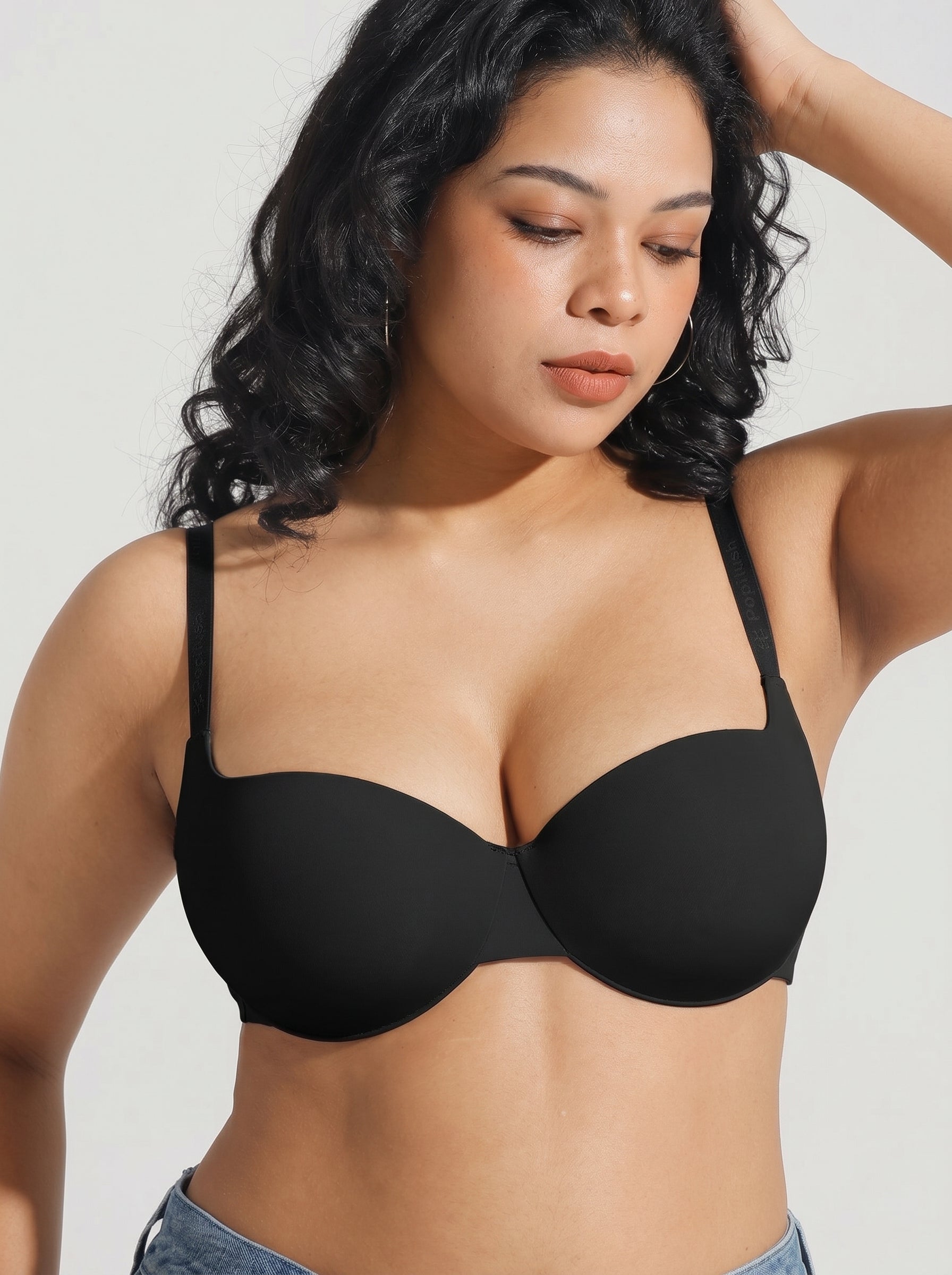 Seamless Balconette Push-Up T-shirt Bra