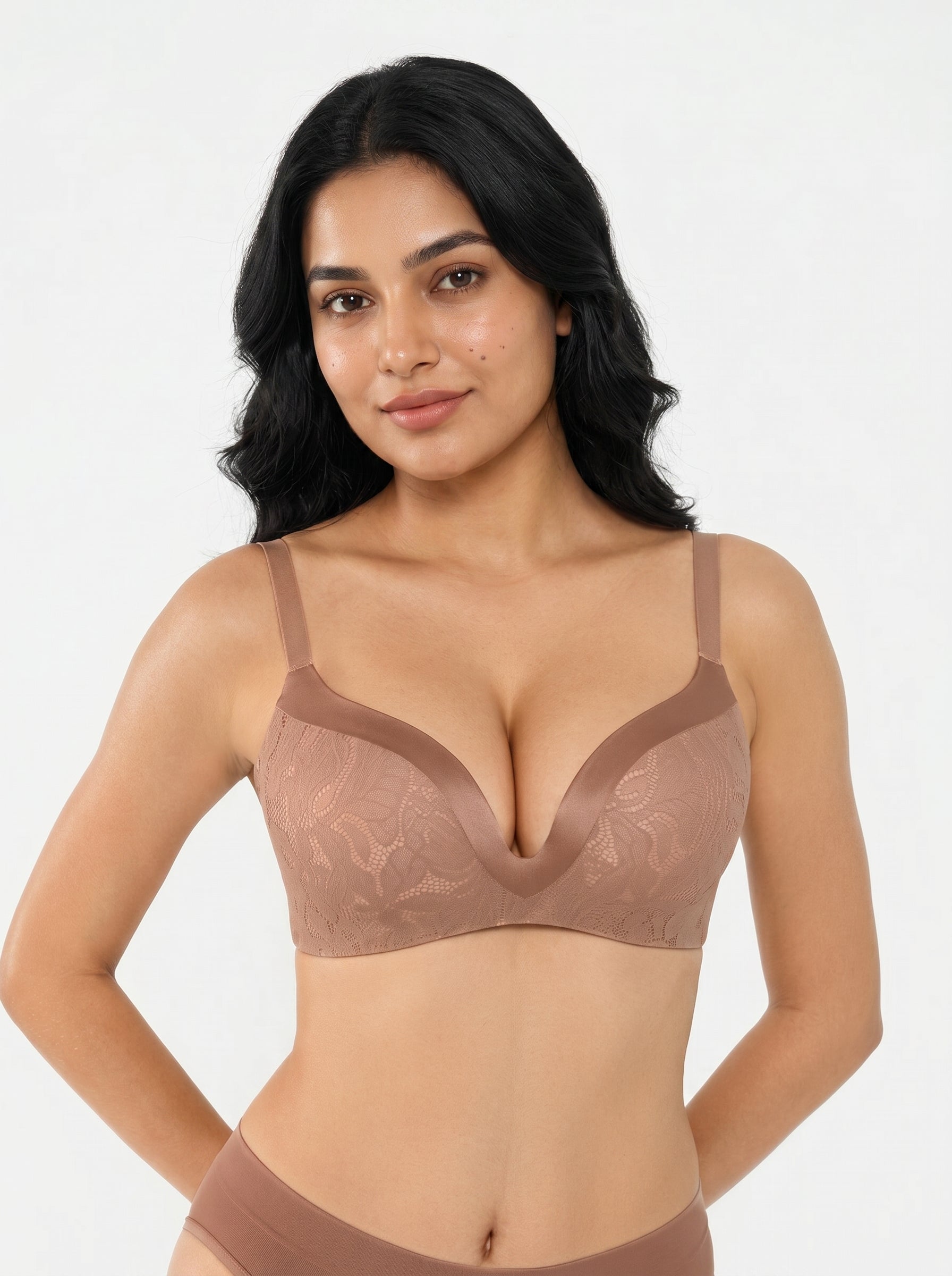 Lace Full Coverage Comfort Sculpting Plunge Bra