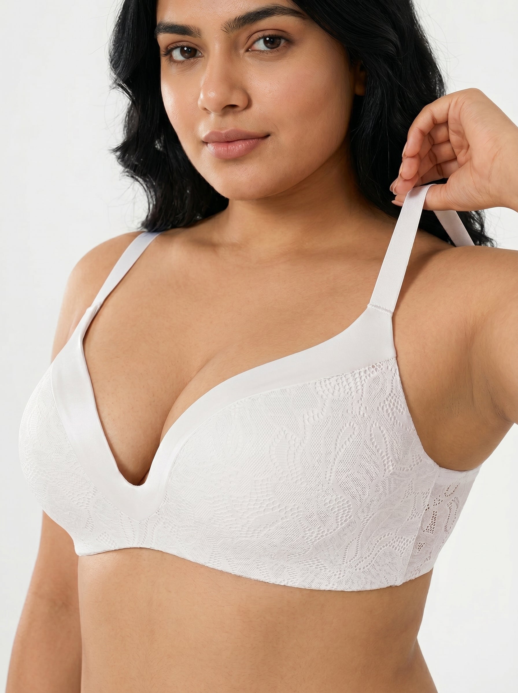 Lace Full Coverage Comfort Sculpting Plunge Bra