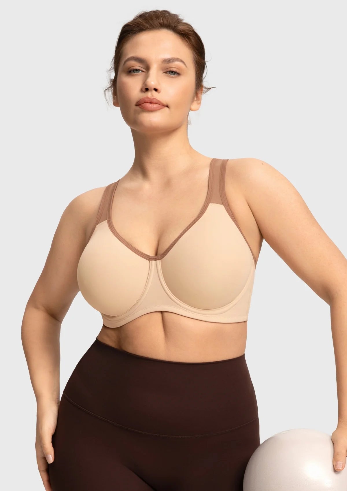 Outside Underwire Racerback Sports Bra