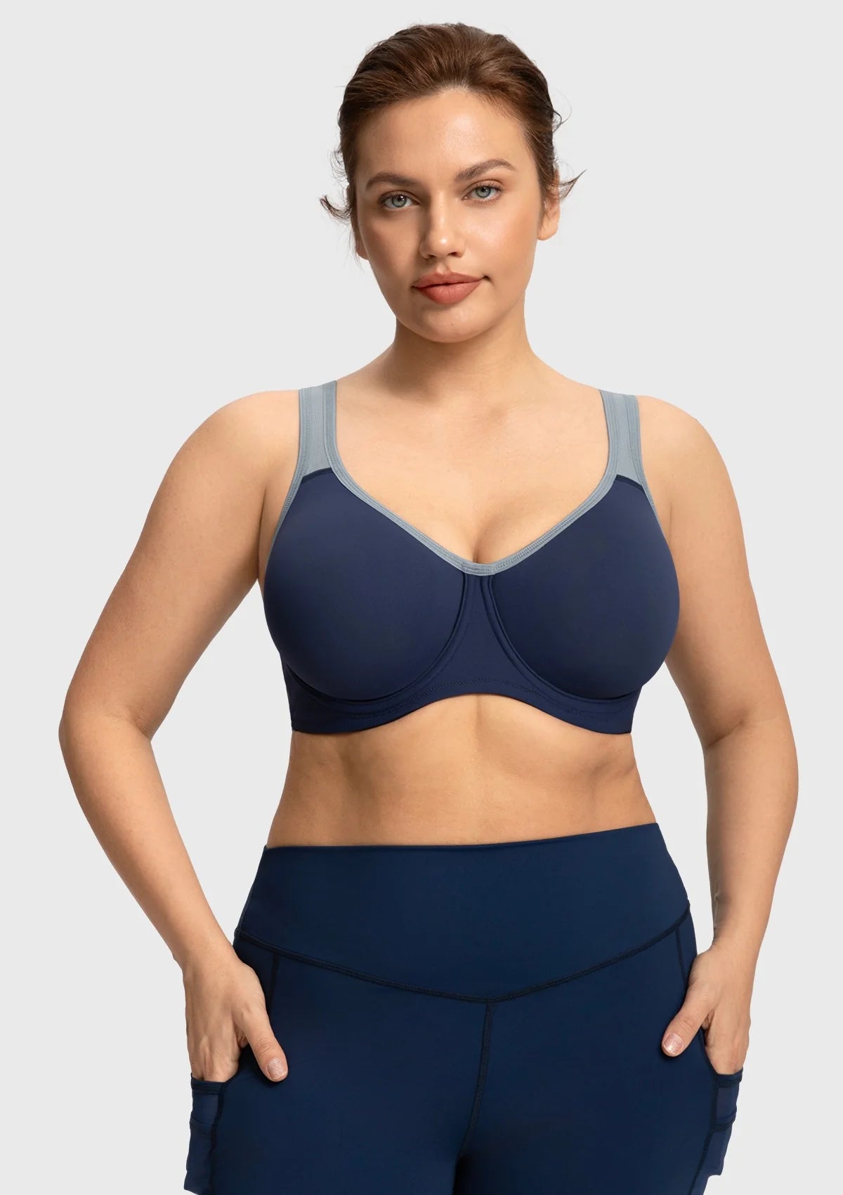 Outside Underwire Racerback Sports Bra