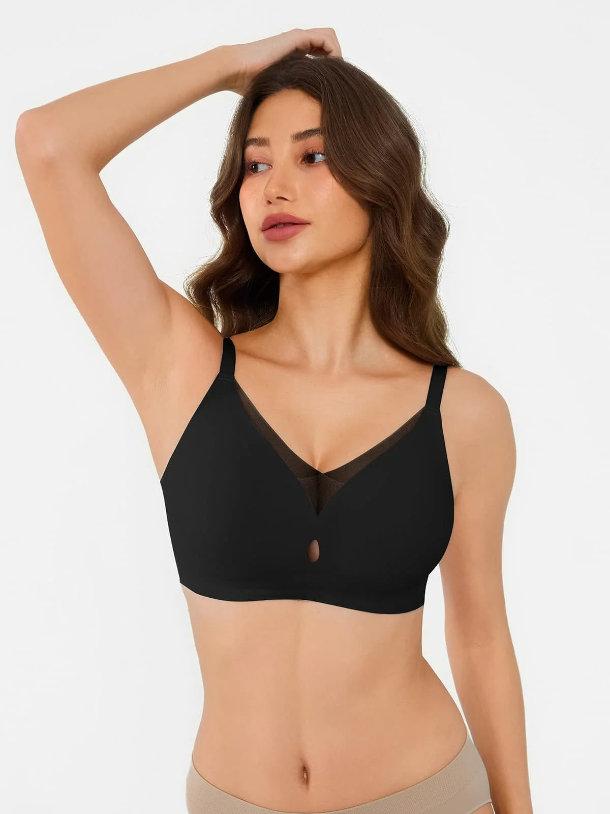 Seamless Breathable Contour Plunge Bra