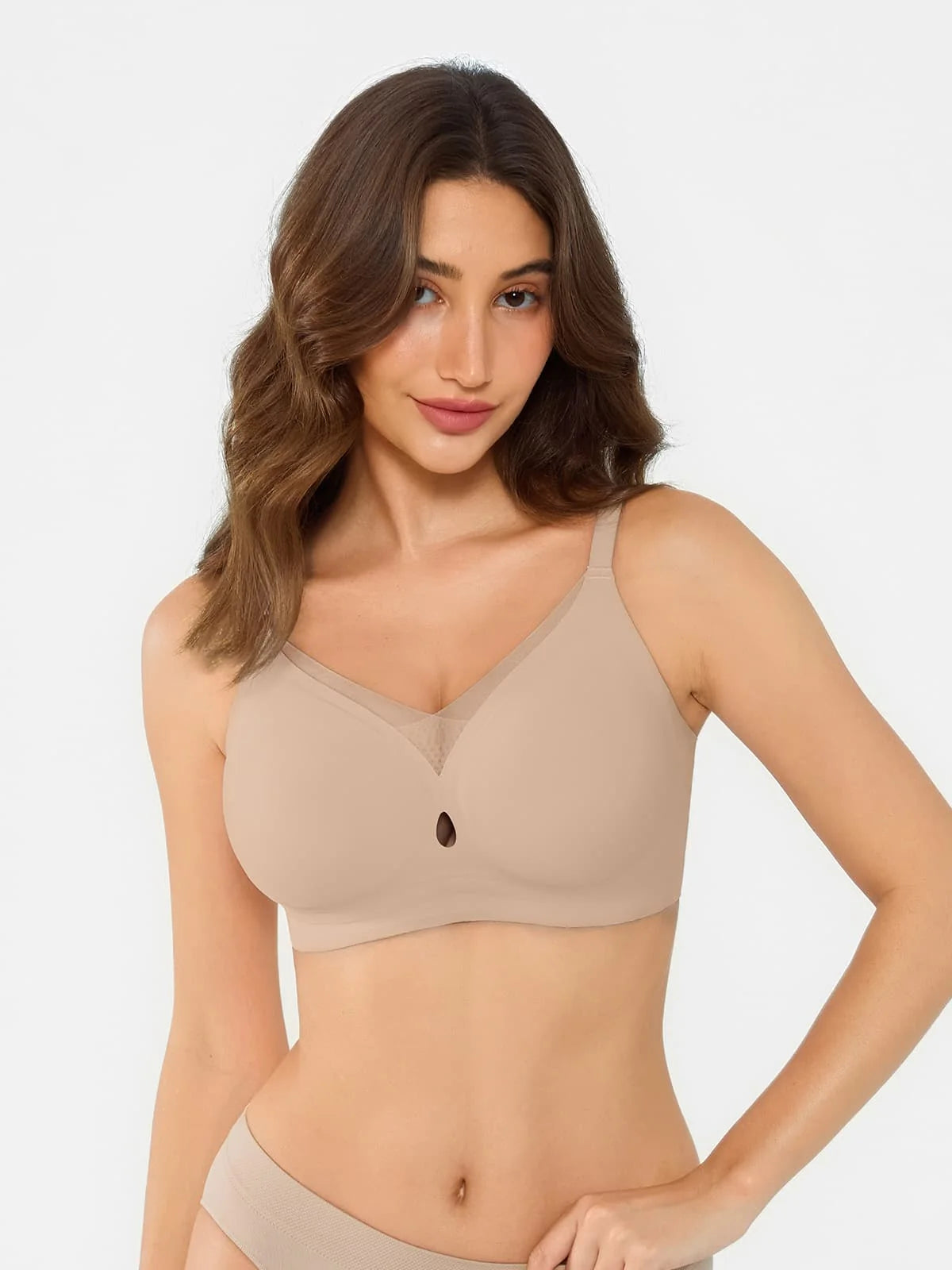 Seamless Breathable Contour Plunge Bra
